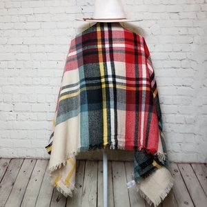 Beautiful plaid blanket scarf